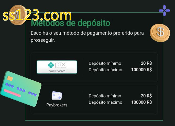 O cassino ss123.combet oferece uma grande variedade de métodos de pagamento
