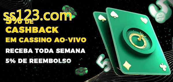Promoções do cassino ao Vivo ss123.com